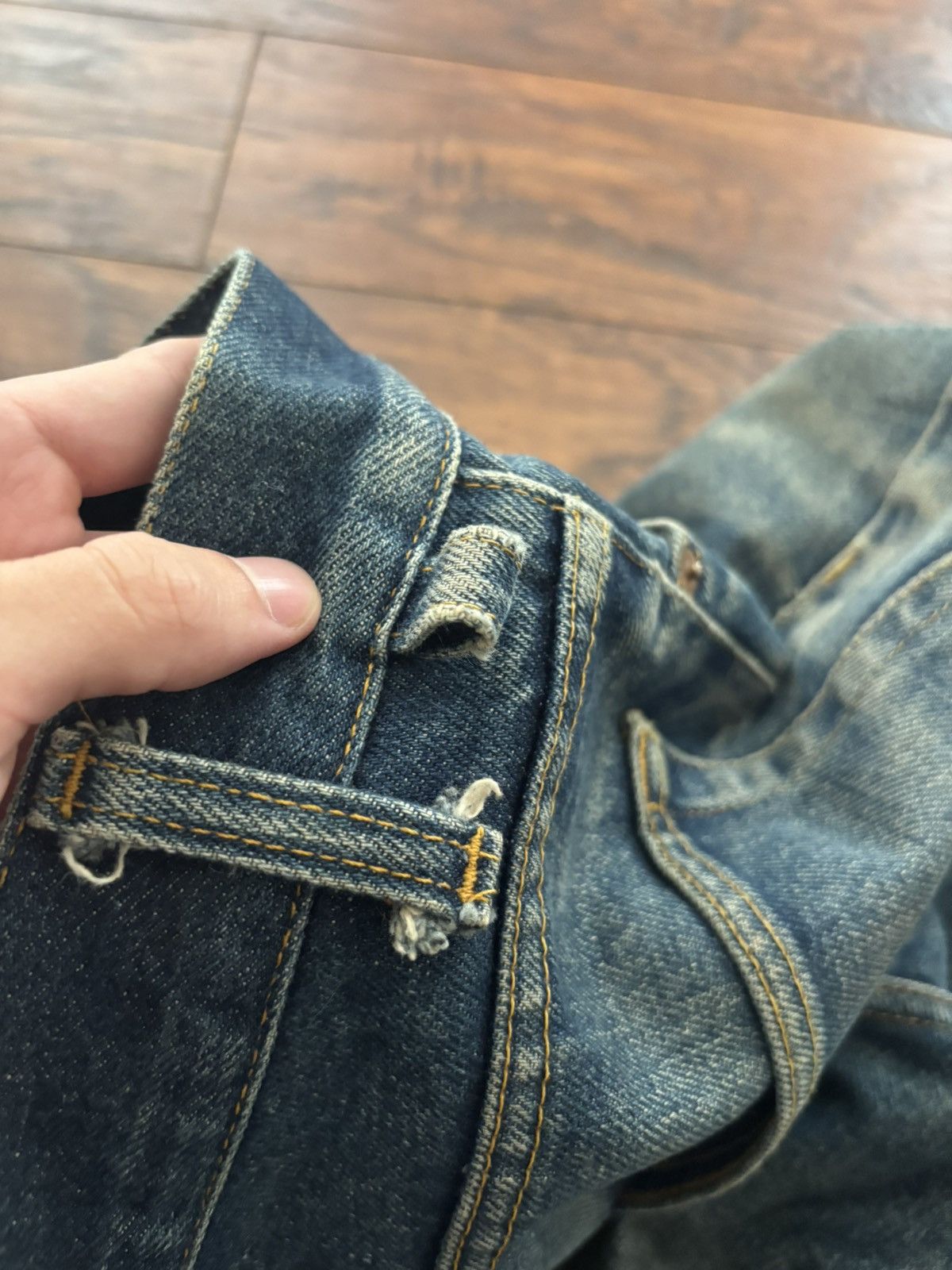Helmut Lang Helmut Lang 1996 Cock Ring Denim Jeans Size US 31 - 9 Thumbnail