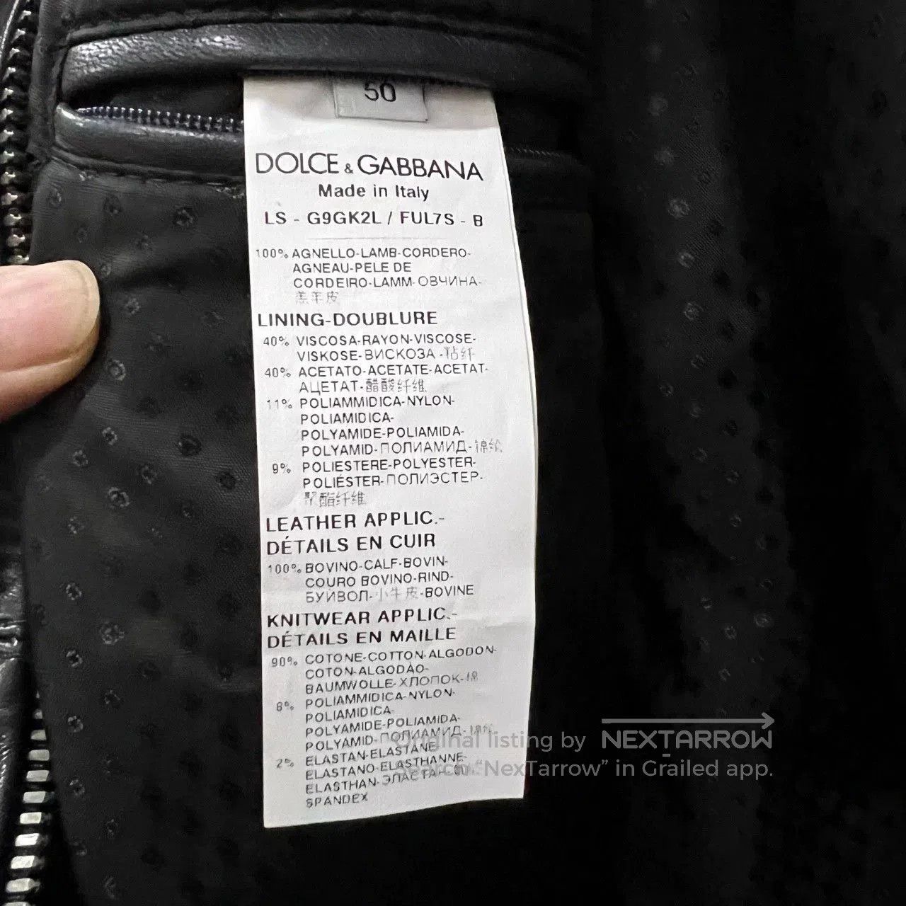 Dolce & Gabbana black leather jacket by dolce gabbana. Size US L / EU 52-54 / 3 - 4 Thumbnail