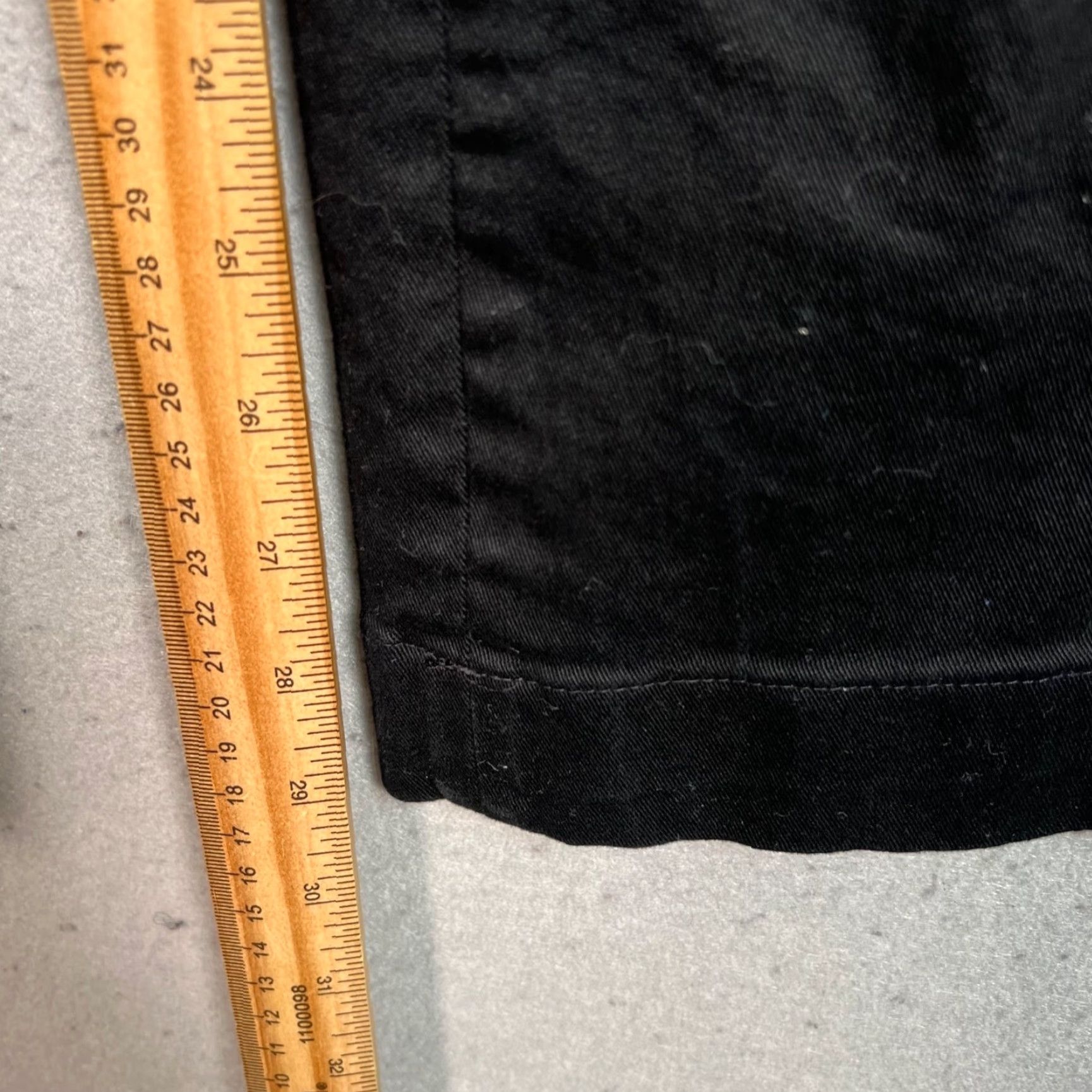 THAKOON Thakoon Womens Size 4 Black Wide-Leg Cotton Blend Chino Pants Size 27" / US 4 / IT 40 - 7 Thumbnail