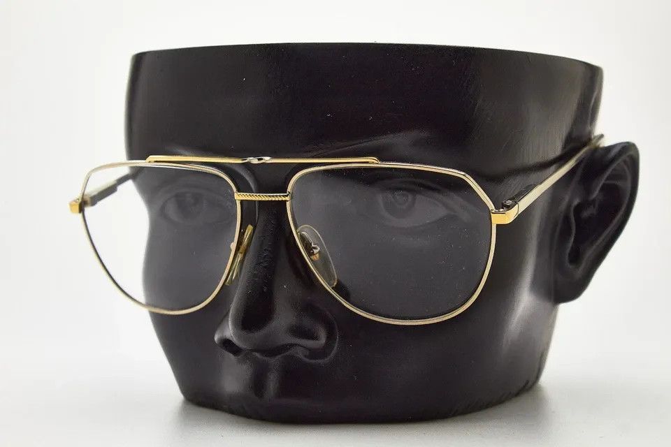 Other FILOS quiet luxury 80s oversized gold thin metal specs Size ONE SIZE - 9 Thumbnail