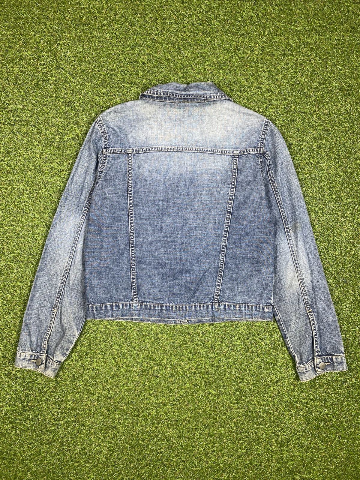 Japanese Brand × Vintage Vintage 90s Jeans jacket japanese streetwear style size M Size M / US 6-8 / IT 42-44 - 3 Thumbnail