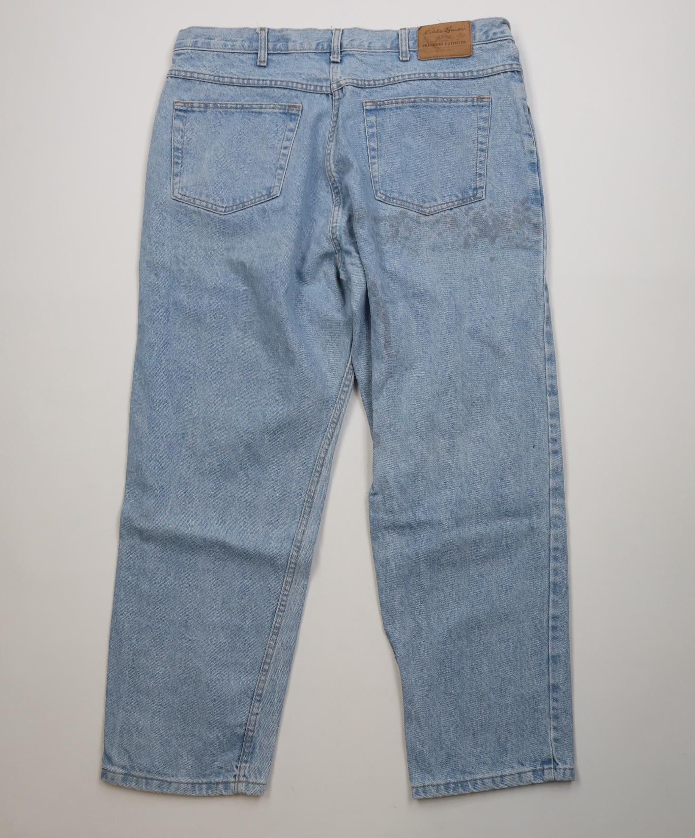 Eddie Bauer Vintage 90s Eddie Bauer Baggy Fit Tapered Leg Jeans Blue Size US 40 / EU 56 - 9 Thumbnail