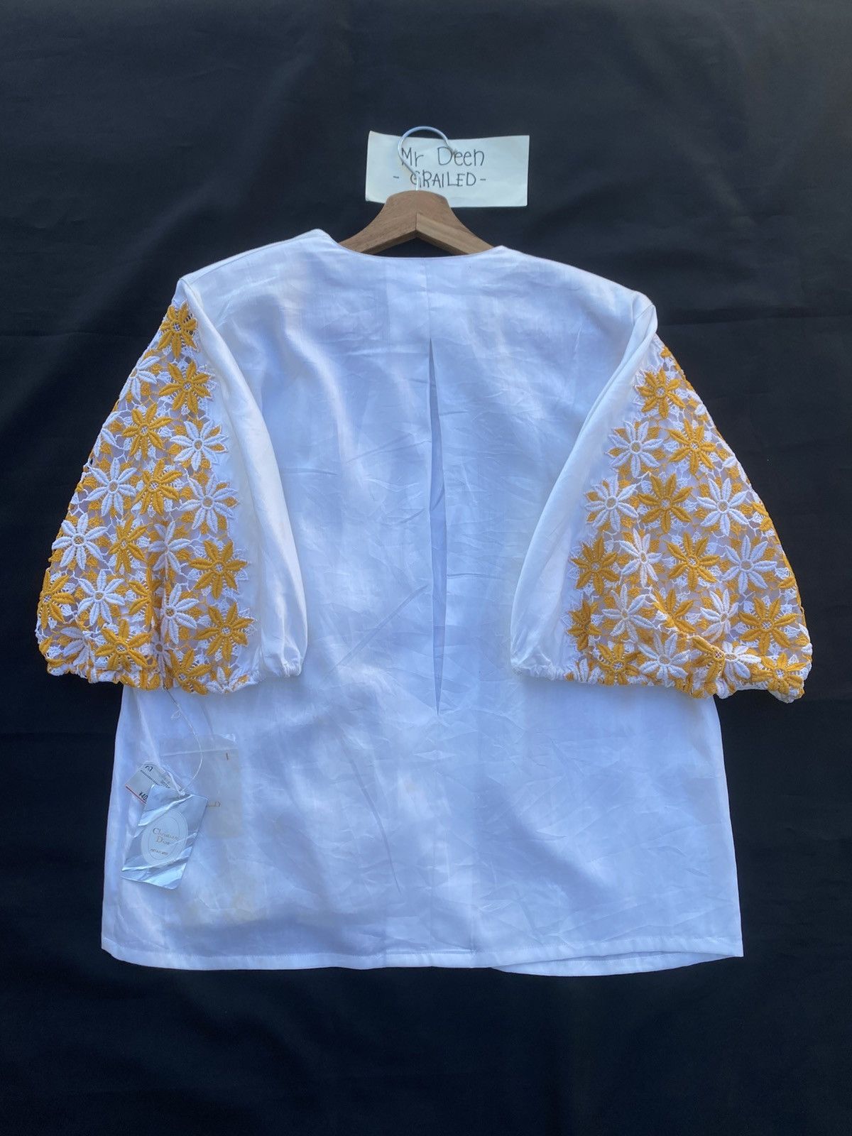 Christian Dior Monsieur Vintage Christian Dior Embroidered Balloon Sleeve Blouse Size M / US 6-8 / IT 42-44 - 24 Thumbnail