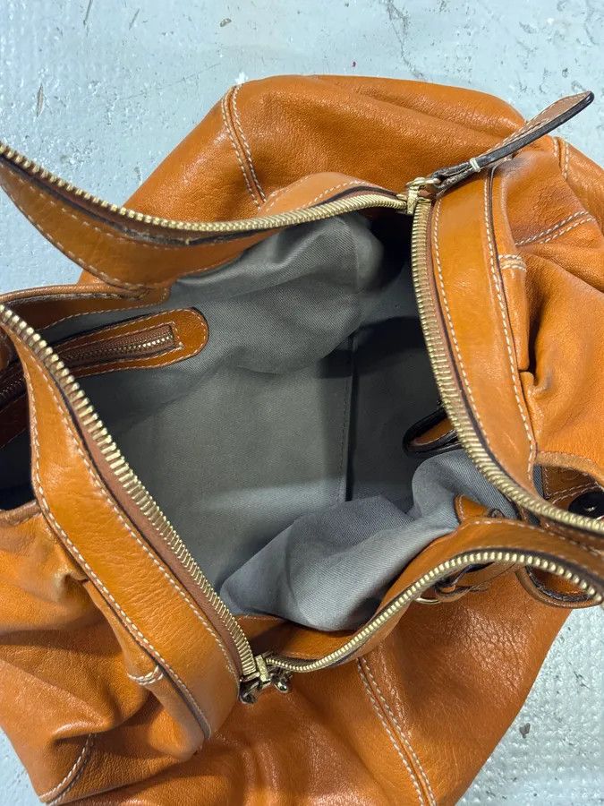 Dolce & Gabbana Dolce & Gabbana Brown Leather Hobo Handle Zip Bag Size ONE SIZE - 5 Thumbnail
