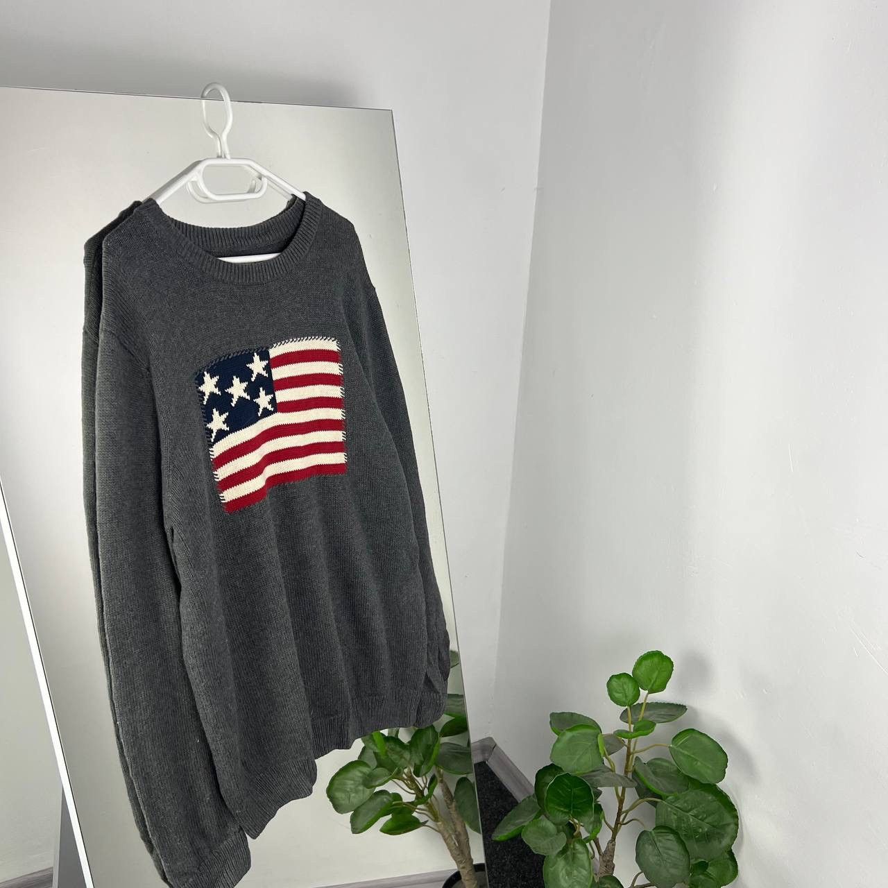 Vintage Vintage Y2K American Flag USA Sweater Size US XL / EU 56 / 4 - 1 Thumbnail