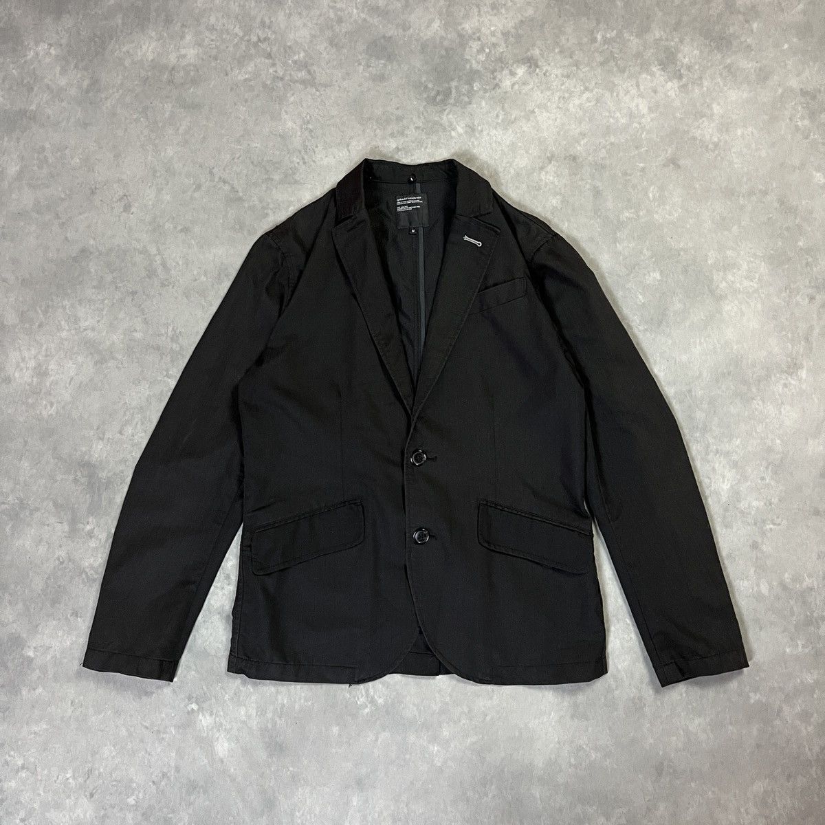 14th Addiction Hooded Layered Blazer Jacket Black Minimal Streetwear Japan Size 40R - 8 Thumbnail