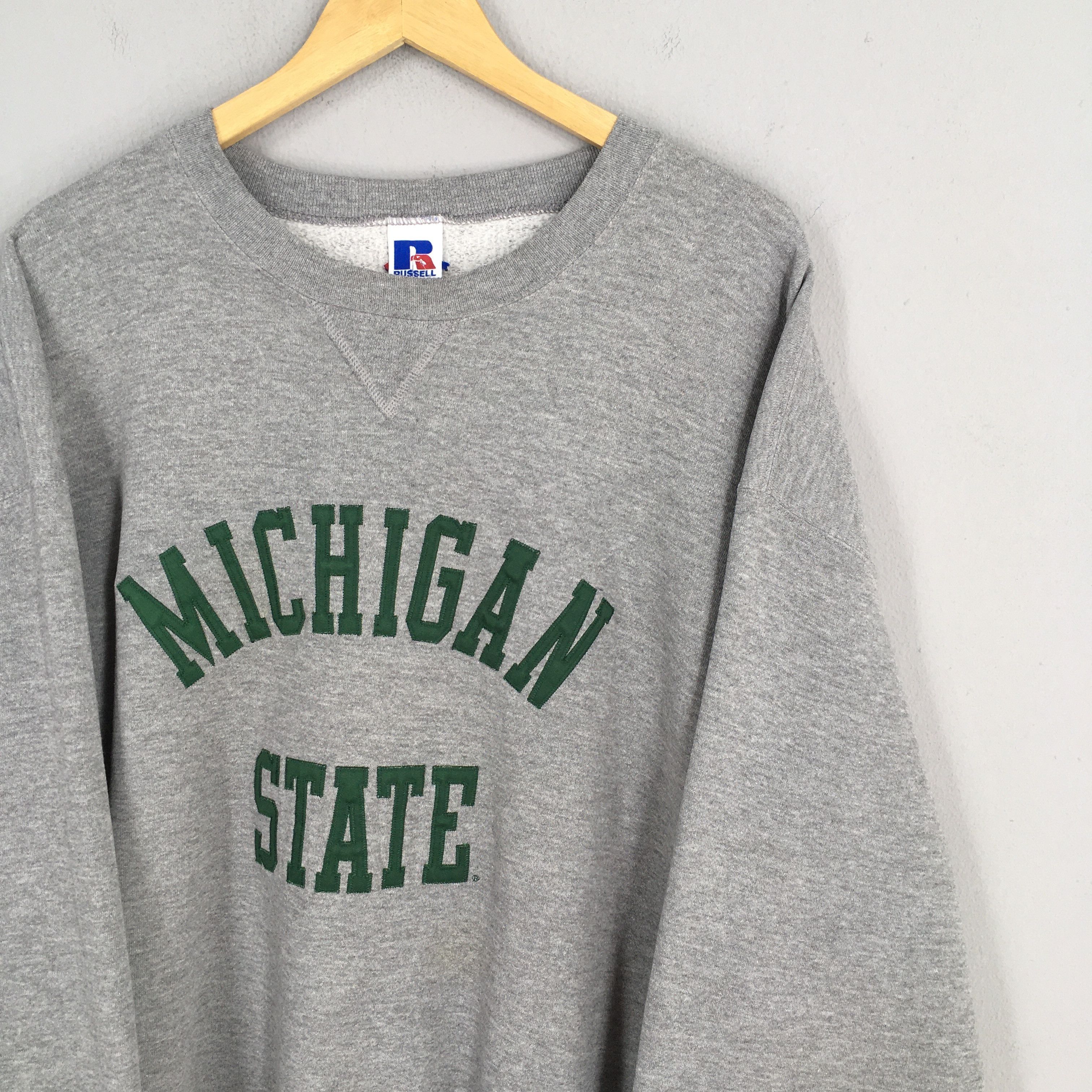 NCAA × Russell Athletic Vintage MSU Michigan State Sweatshirt XLarge Size US XL / EU 56 / 4 - 2 Thumbnail
