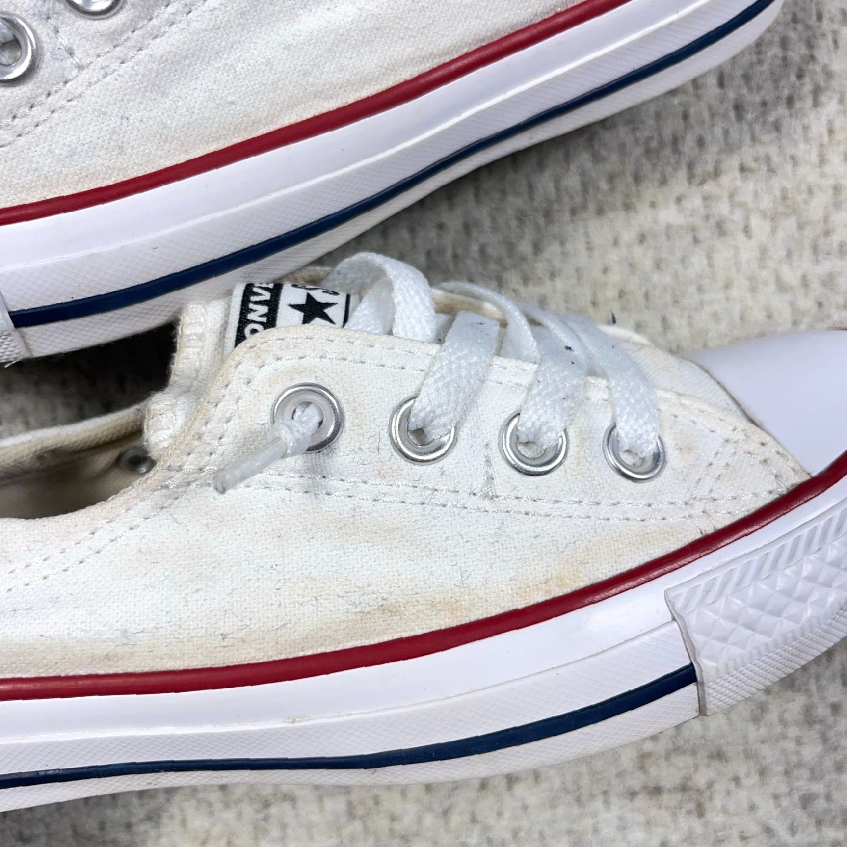 Converse Converse Chuck Taylor All Star Shoreline Slip On Women 7 White Sneaker Casual Canvas Stars Logo Comfort Low Top Size US 7 / IT 37 - 4 Thumbnail