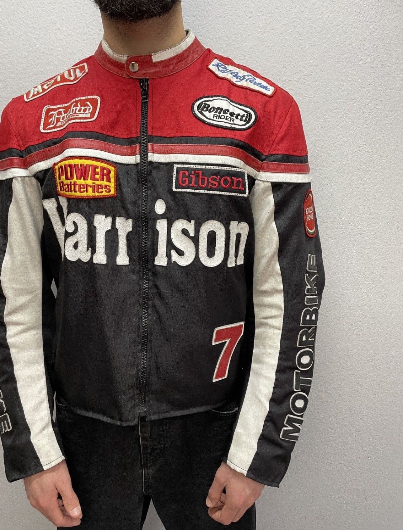 Racer Worldwide Harrison "Dark Devil" Racing Jacket - Nylon & Leather Hybrid Size US L / EU 52-54 / 3 - 6 Thumbnail