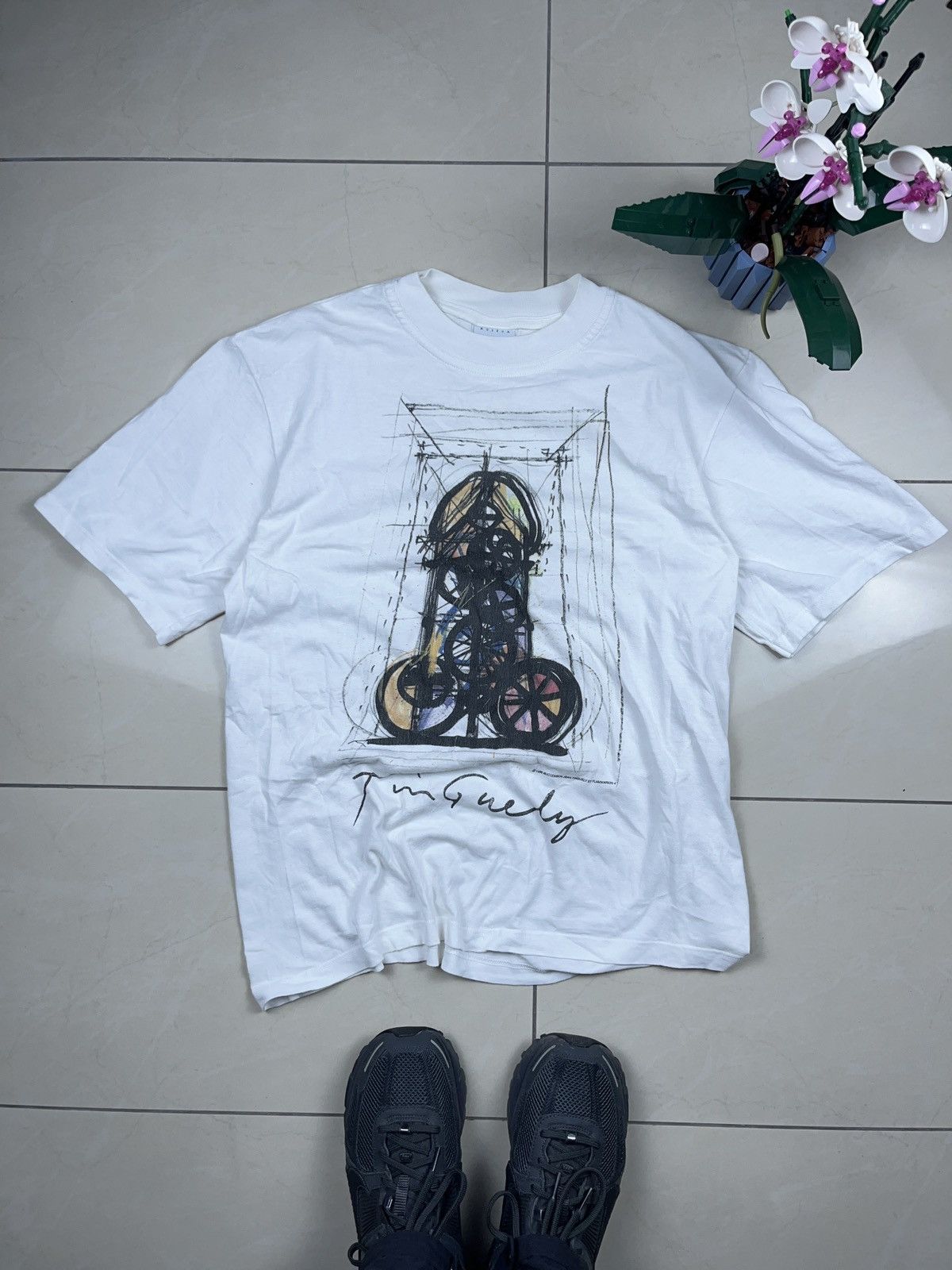 Vintage ➕ vintage 1996 Jean Tinguely succession art t-shirt Size US M / EU 48-50 / 2 - 1 Thumbnail