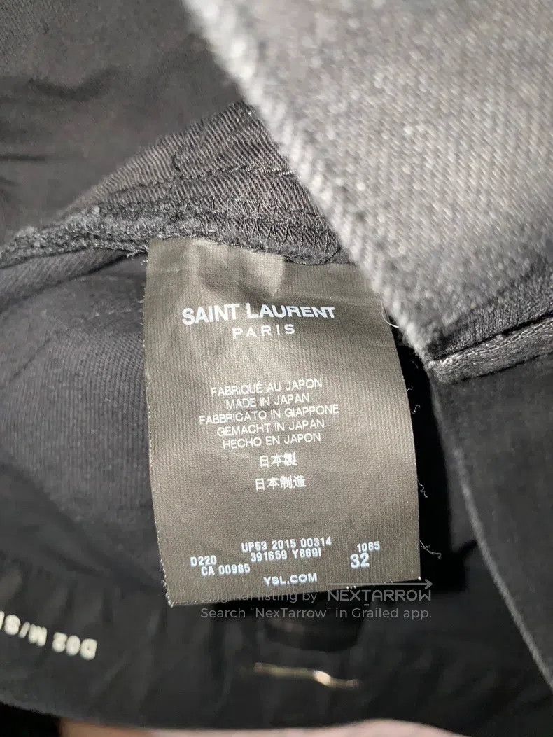 Saint Laurent Paris Saint Laurent Paris Washed Ripped Denim Jeans Size 32 i Size US 32 / EU 48 - 5 Thumbnail
