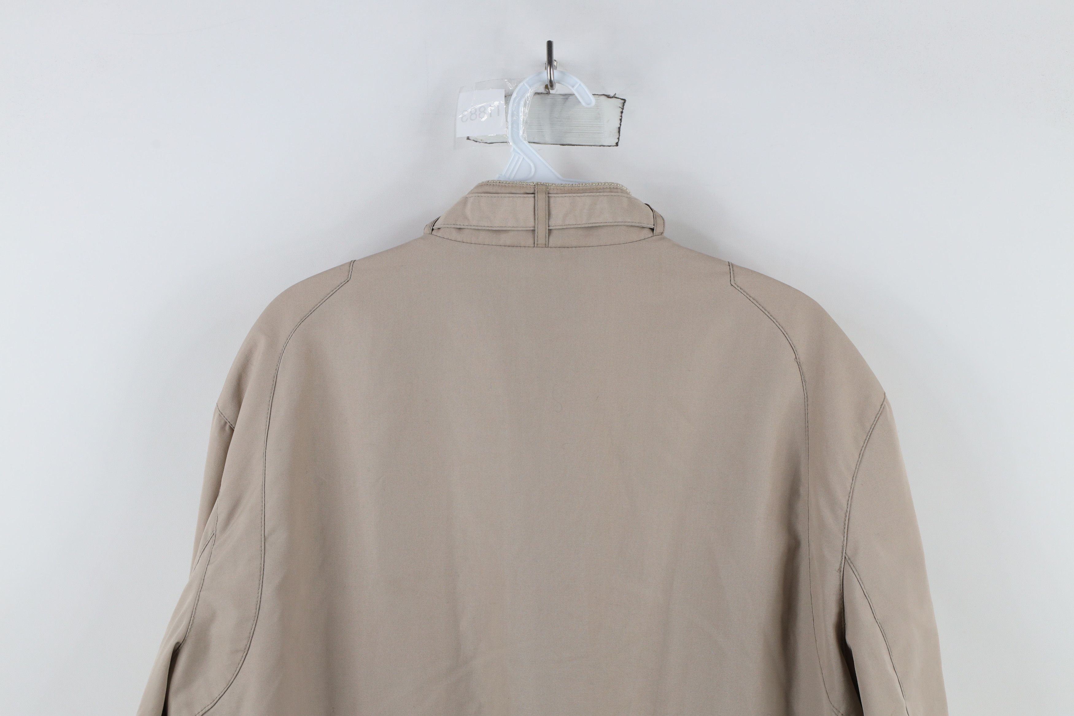 Vintage Vintage 80s 90s Streetwear Racer Bomber Jacket Beige Tan Size US M / EU 48-50 / 2 - 16 Thumbnail