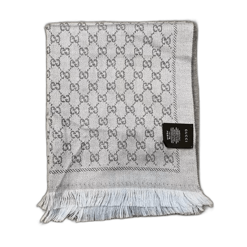 gucci logo patterned scarf