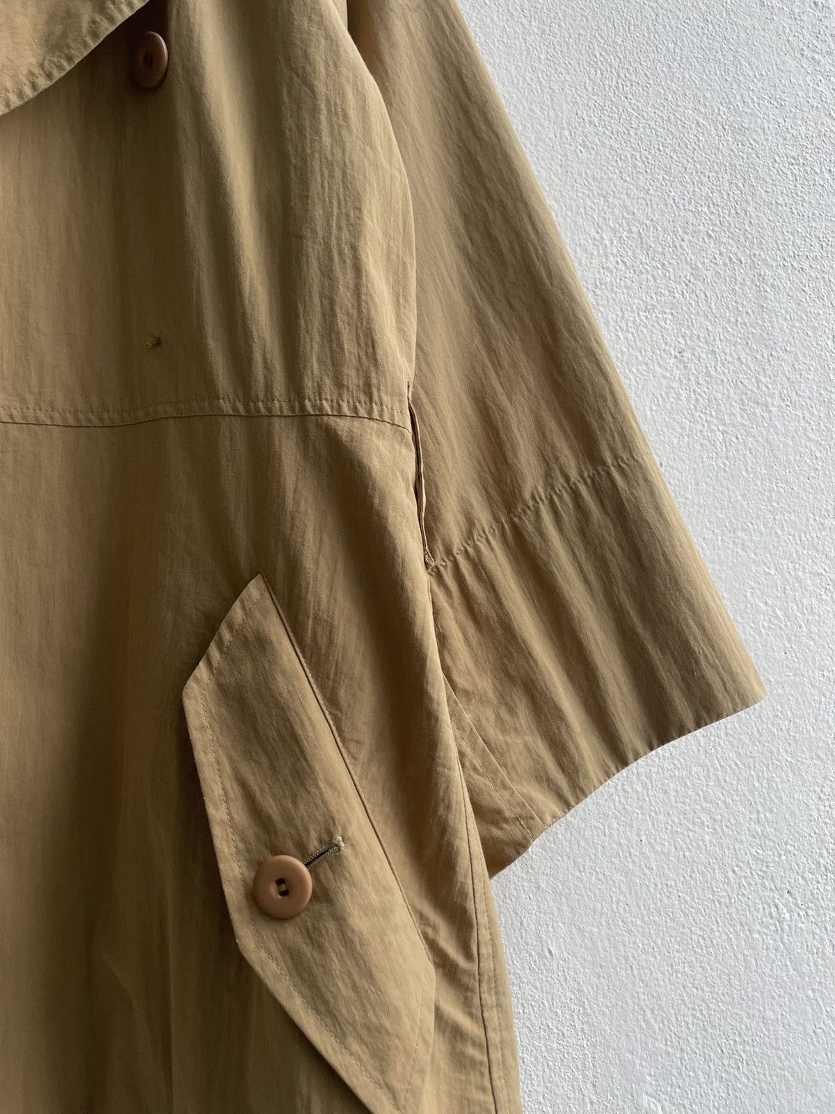 Issey Miyake Vintage 80's Issey Miyake Windcoat Oversize Long Coat Size US S / EU 44-46 / 1 - 8 Thumbnail