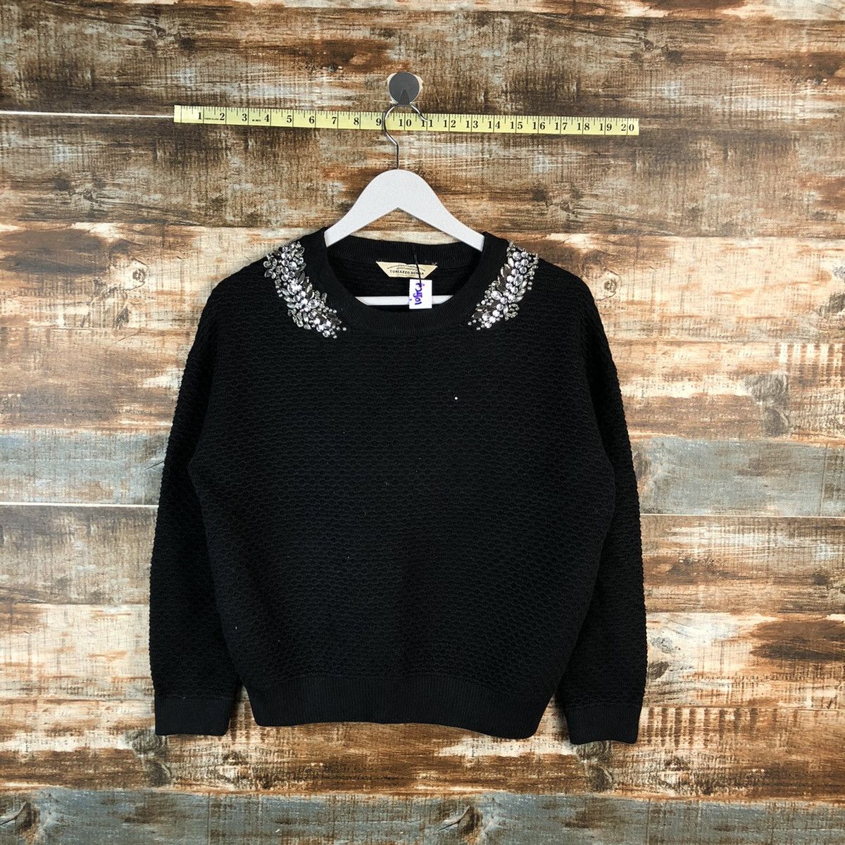 Homespun Knitwear × Japanese Brand Torrazo Donna Black vintage Knitwear #A2501 Size S / US 4 / IT 40 - 1 Thumbnail