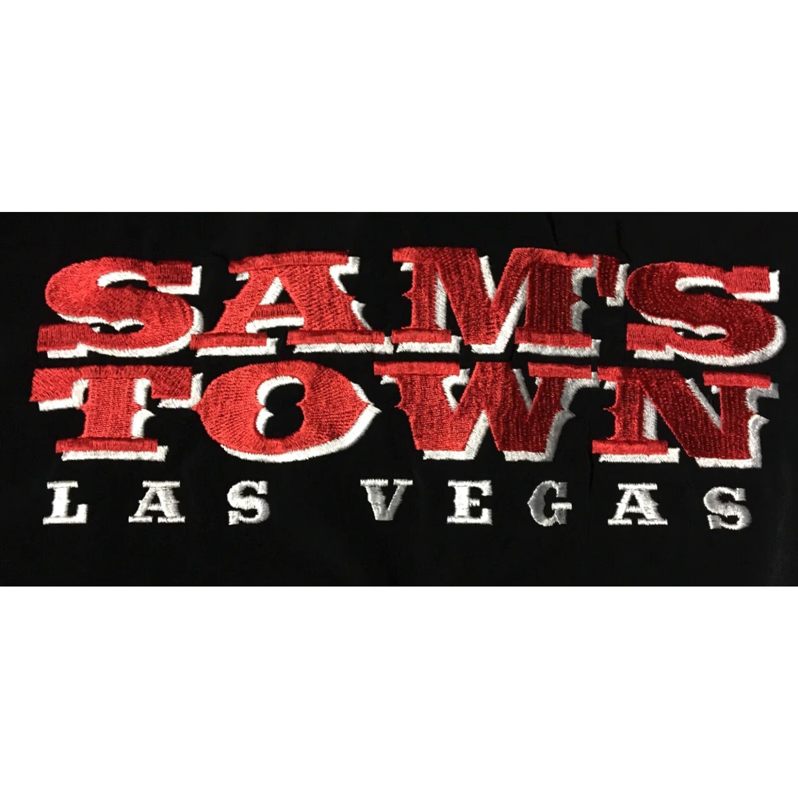 Vintage VINTAGE Sams Town Casino Winner Bomber Jacket XL USA Las Vegas Poker Biker Grunge 90s 80s Mens Navy Black CSE Girard Embroidered Size US XL / EU 56 / 4 - 3 Thumbnail