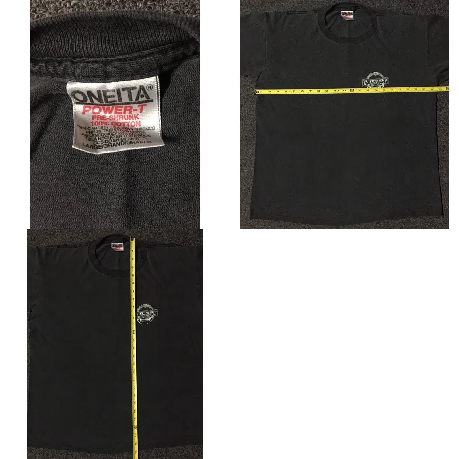 Vintage Vtg 90s Prescott Brewery Local Support Your Local Brewery Faded Shirt M Black Men T-Shirt Grunge Bar Rockabilly Bike USA 80s 90s Vintage Size US M / EU 48-50 / 2 - 10 Thumbnail