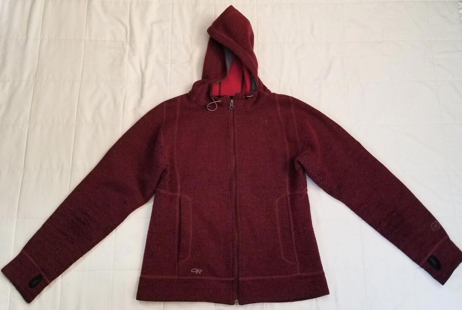 Outdoor Research Outdoor Research M Burgundy Hooded Zip Up Jacket Size M / US 6-8 / IT 42-44 - 1 Thumbnail