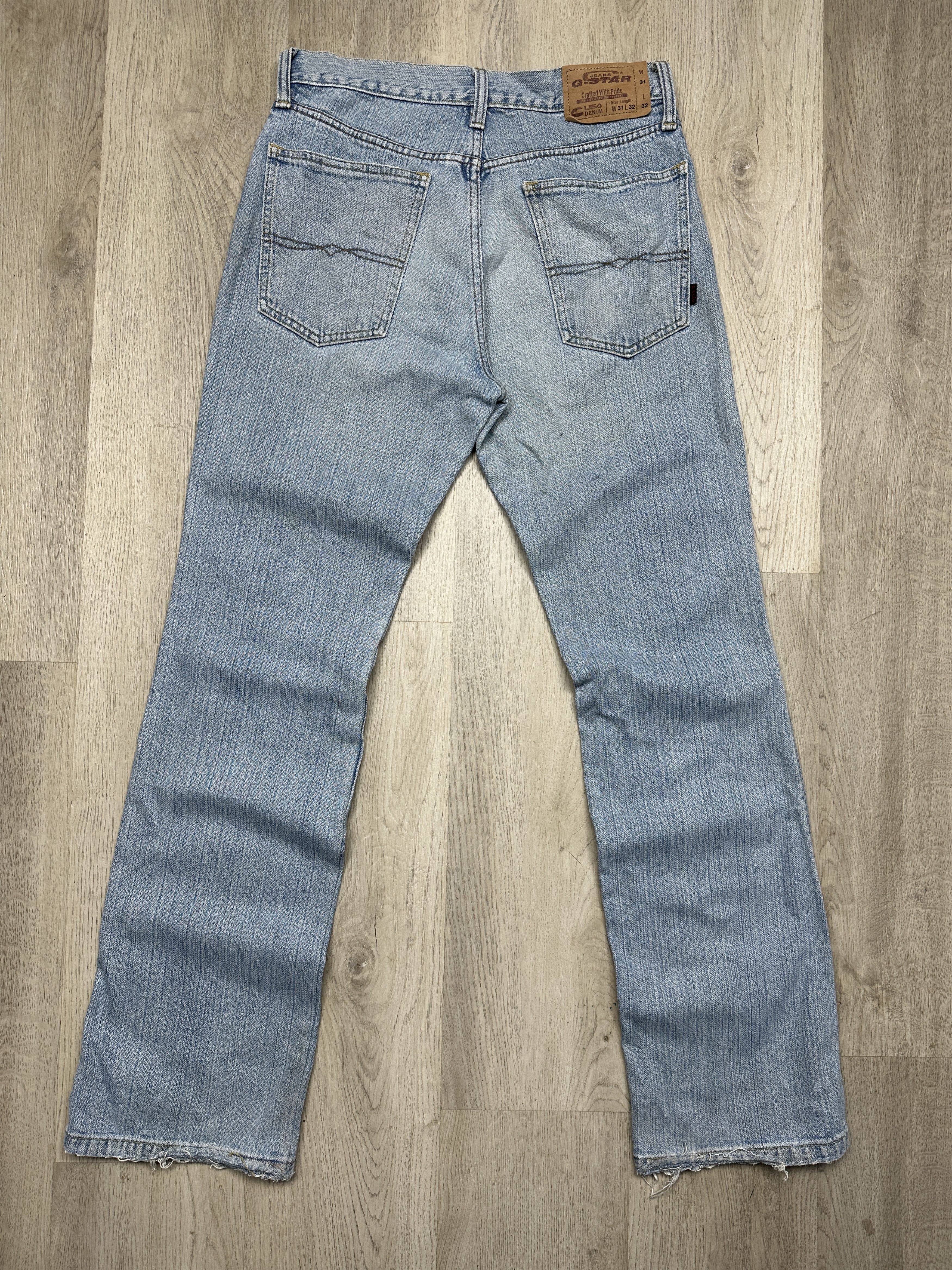 G-Star G Star Raw 90s Vintage Mens Flared Denim Pants Jeans Size US 31 - 4 Thumbnail