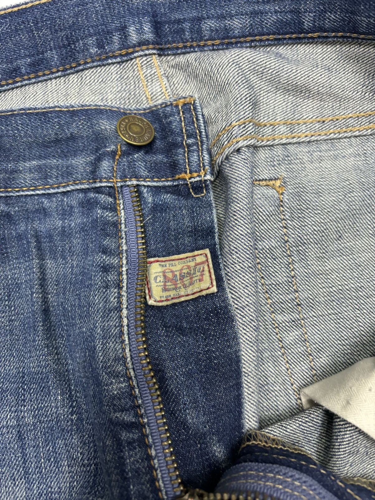 Polo Ralph Lauren POLO RALPH LAUREN BAGGY DISTRESSED DENIM JEANS Size US 34 / EU 50 - 13 Thumbnail