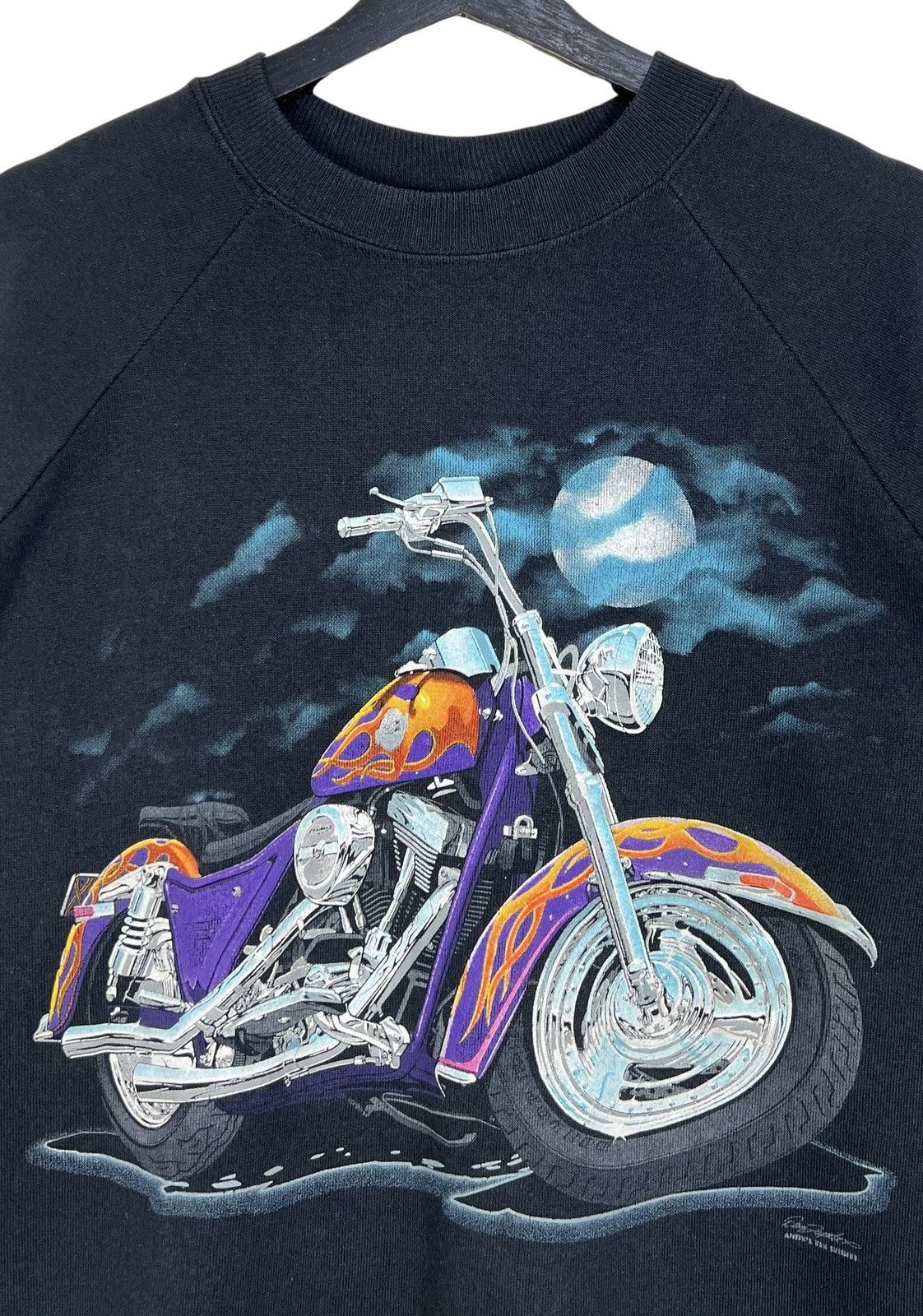 Vintage Vintage West Chopper 80s Art On Sweatshirt Size US M / EU 48-50 / 2 - 3 Thumbnail