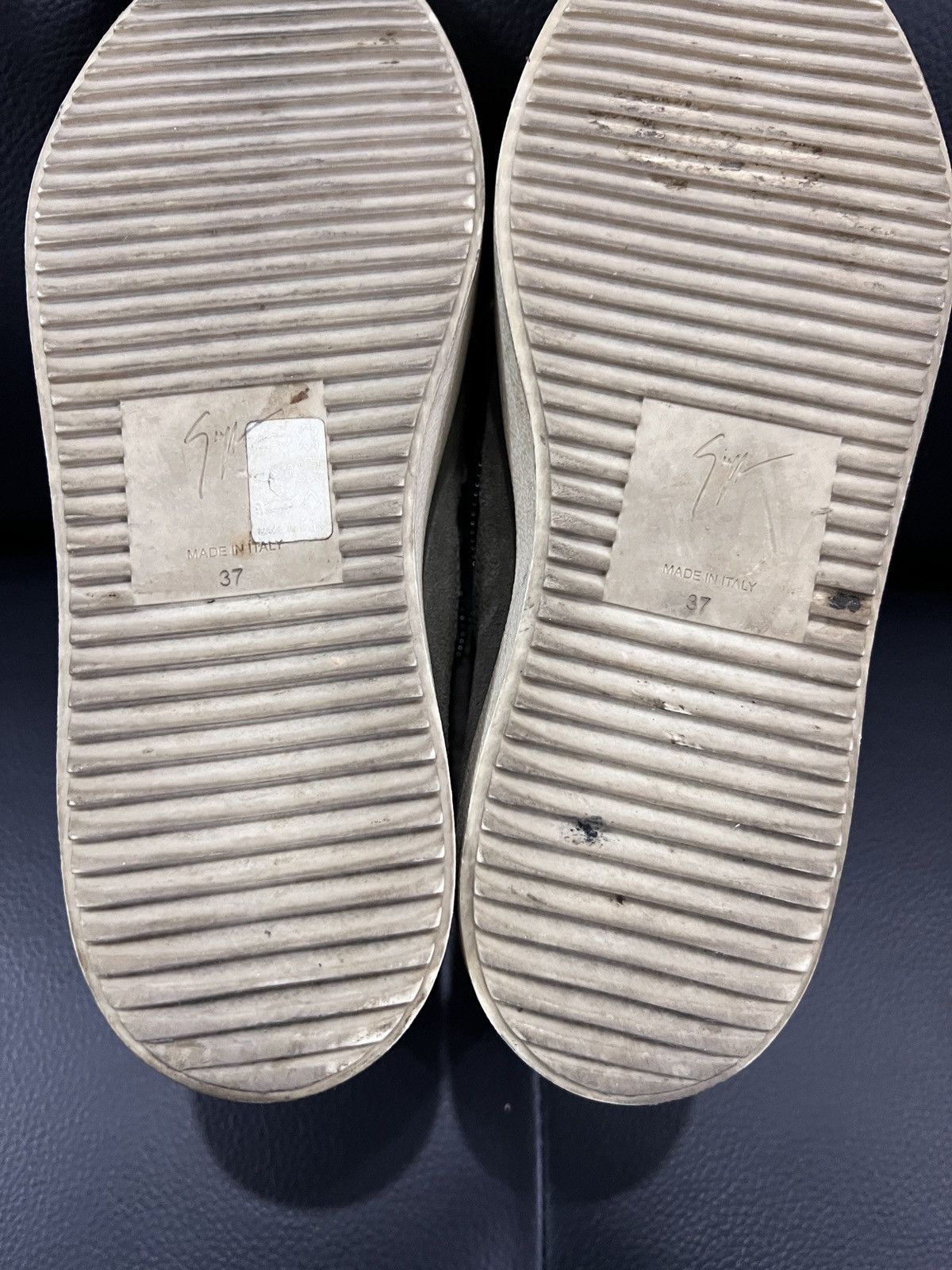 Giuseppe Zanotti Giuseppe Zanotti Shearling High-Top Sneakers Size US 7 / IT 37 - 19 Thumbnail
