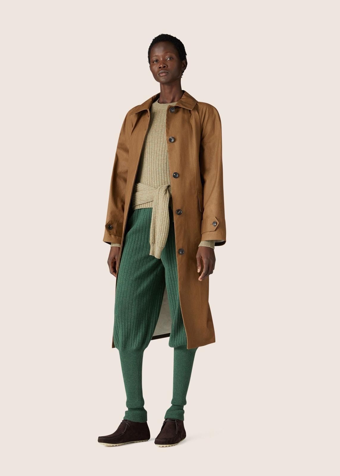 Loro Piana o1srvl11e1124 Kaled Chalky Drill Cotton Coat in Brown Size M / US 6-8 / IT 42-44 - 4 Thumbnail
