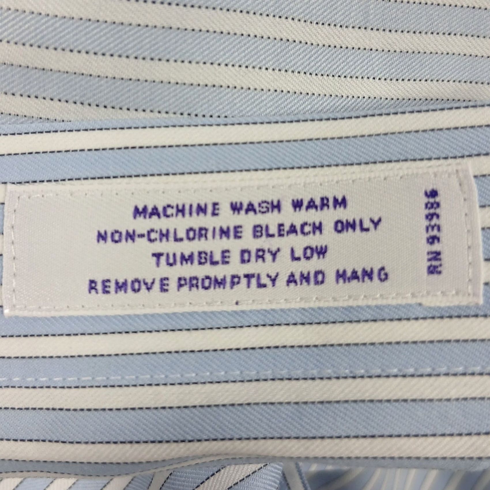 Brooks Brothers Brooks Brothers Non-Iron Dress Shirt Men 17-35 Blue White Stripe Egyptian Cotton Shirtlace? Size US XL / EU 56 / 4 - 5 Thumbnail