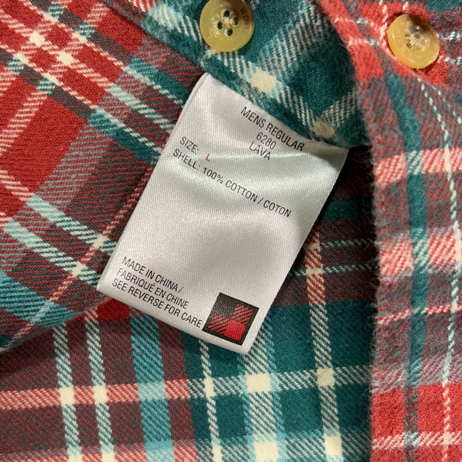 Woolrich Woolen Mills Woolrich Lava plaid casual outdoors button up flannel mens L Size US L / EU 52-54 / 3 - 5 Thumbnail