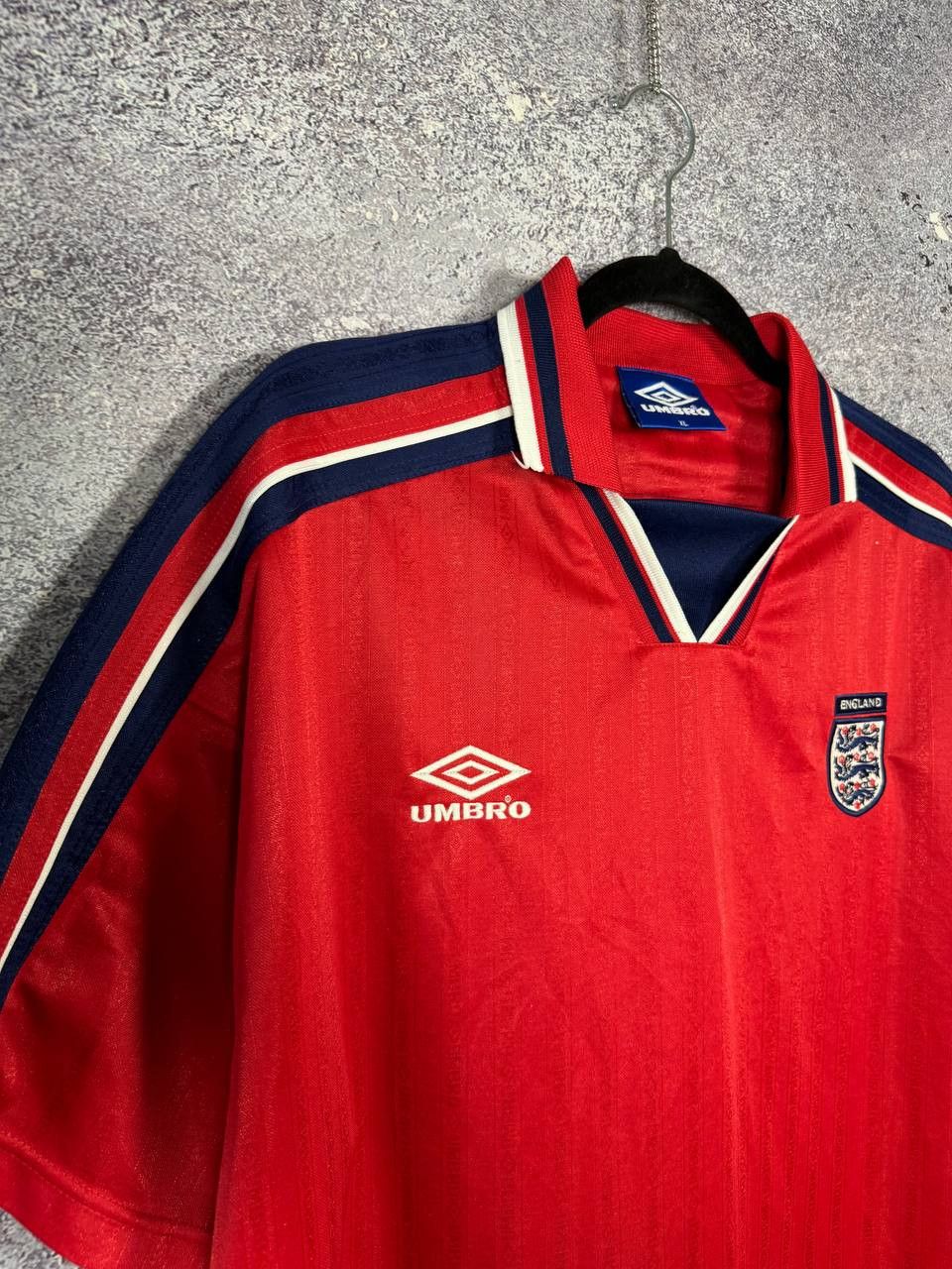 Umbro 90's England National Team 1992 Umbro Soccer Jersey Size US XL / EU 56 / 4 - 6 Thumbnail