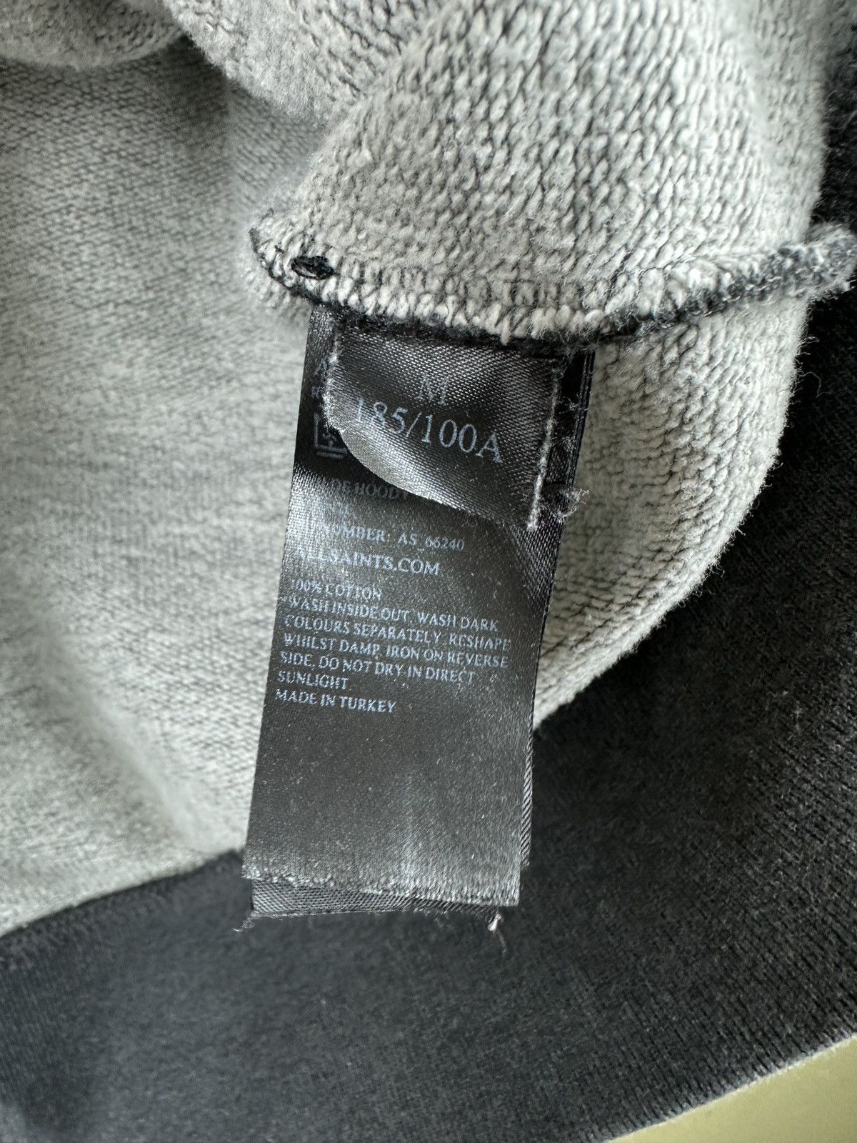 Allsaints × Japanese Brand AllSaints grey zip hoodie Size US M / EU 48-50 / 2 - 5 Thumbnail
