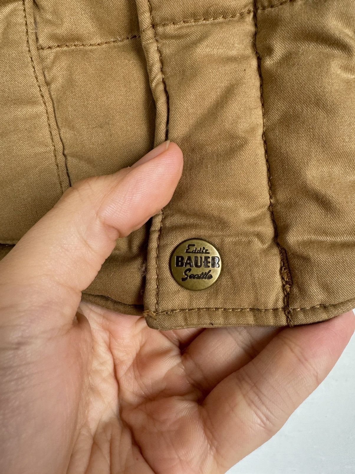Eddie Bauer × Vintage Eddie Bauer Goose down Wax Vest Size US M / EU 48-50 / 2 - 15 Thumbnail