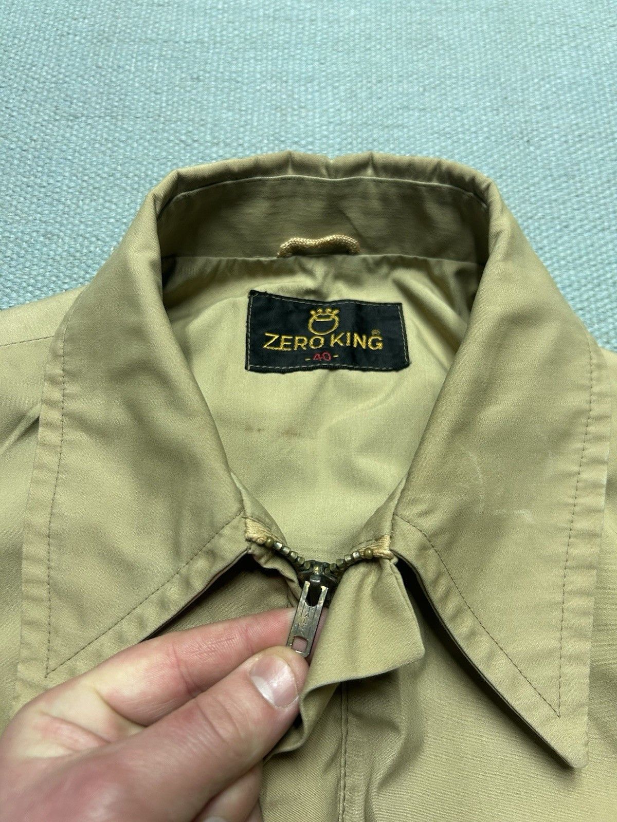 Vintage 1960s zero king cropped work jacket bomber talon zip M 40 Size US M / EU 48-50 / 2 - 7 Thumbnail