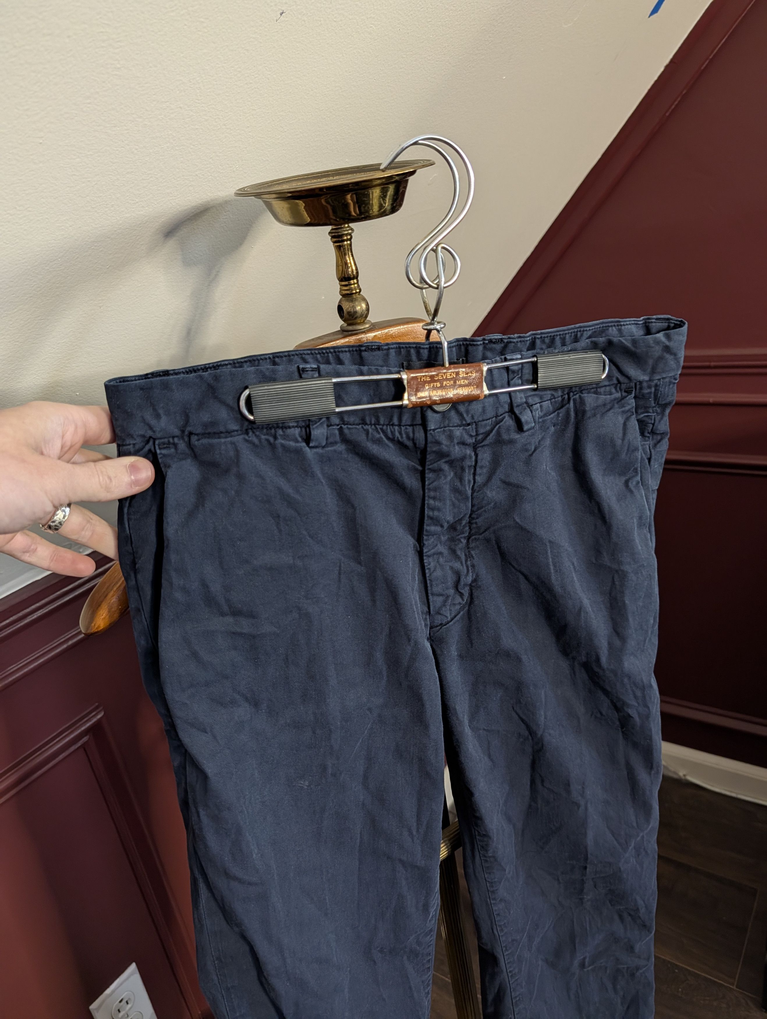 Theory Navy blue SOFT cotton chino pants 28.75" waist Size US 28 / EU 44 - 2 Thumbnail