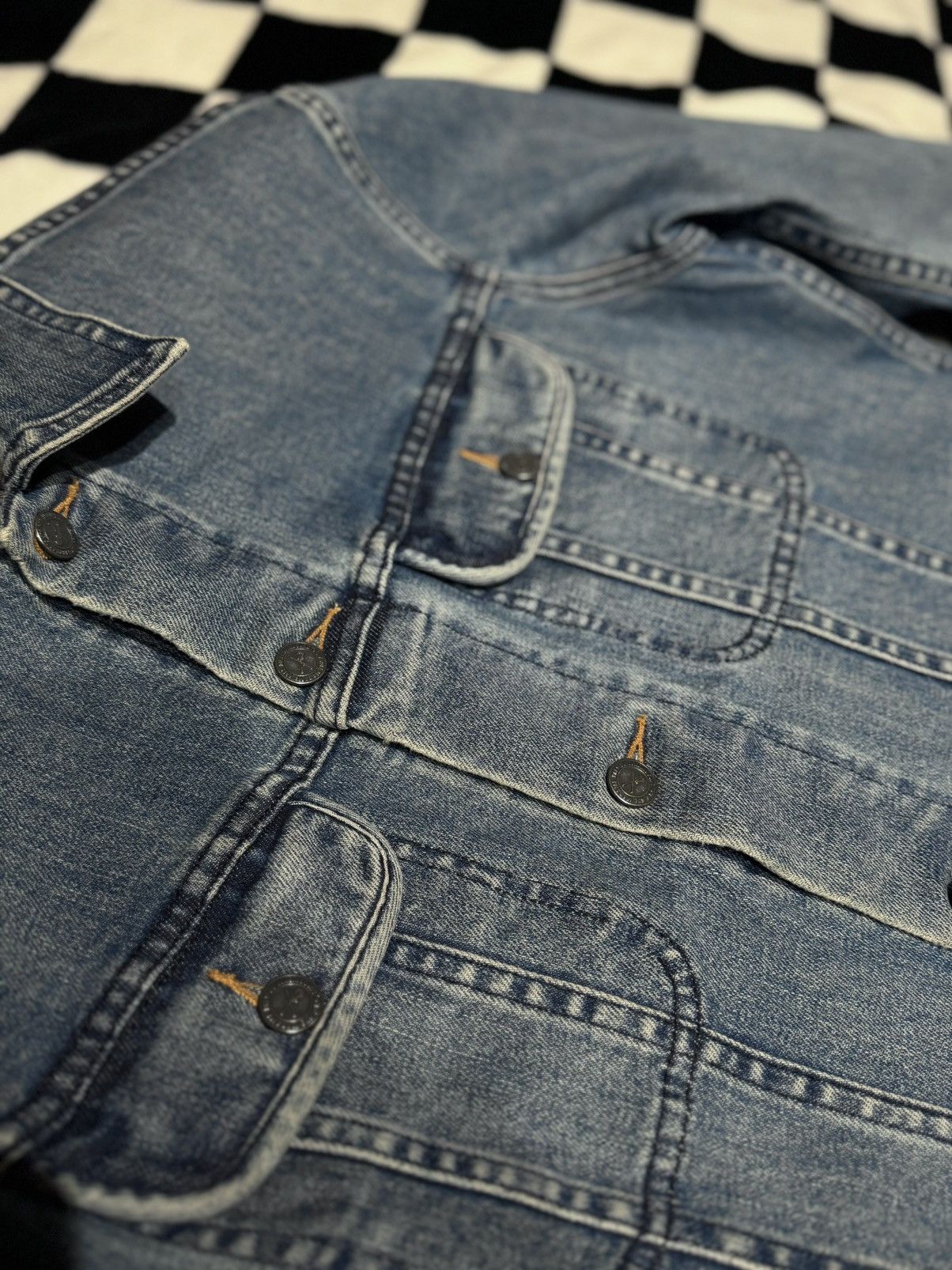 A.P.C. CLASSIC MEDIUM WASH DENIM JACKET JEANS SLIM Size US XL / EU 56 / 4 - 4 Thumbnail