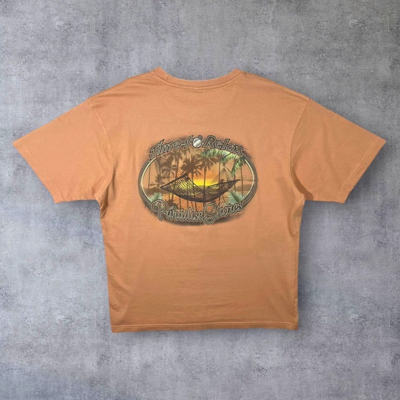 Paradise Paradise Shores “Time To Relax” Souvenir Graphic T-Shirt Large Size US L / EU 52-54 / 3 - 2 Thumbnail