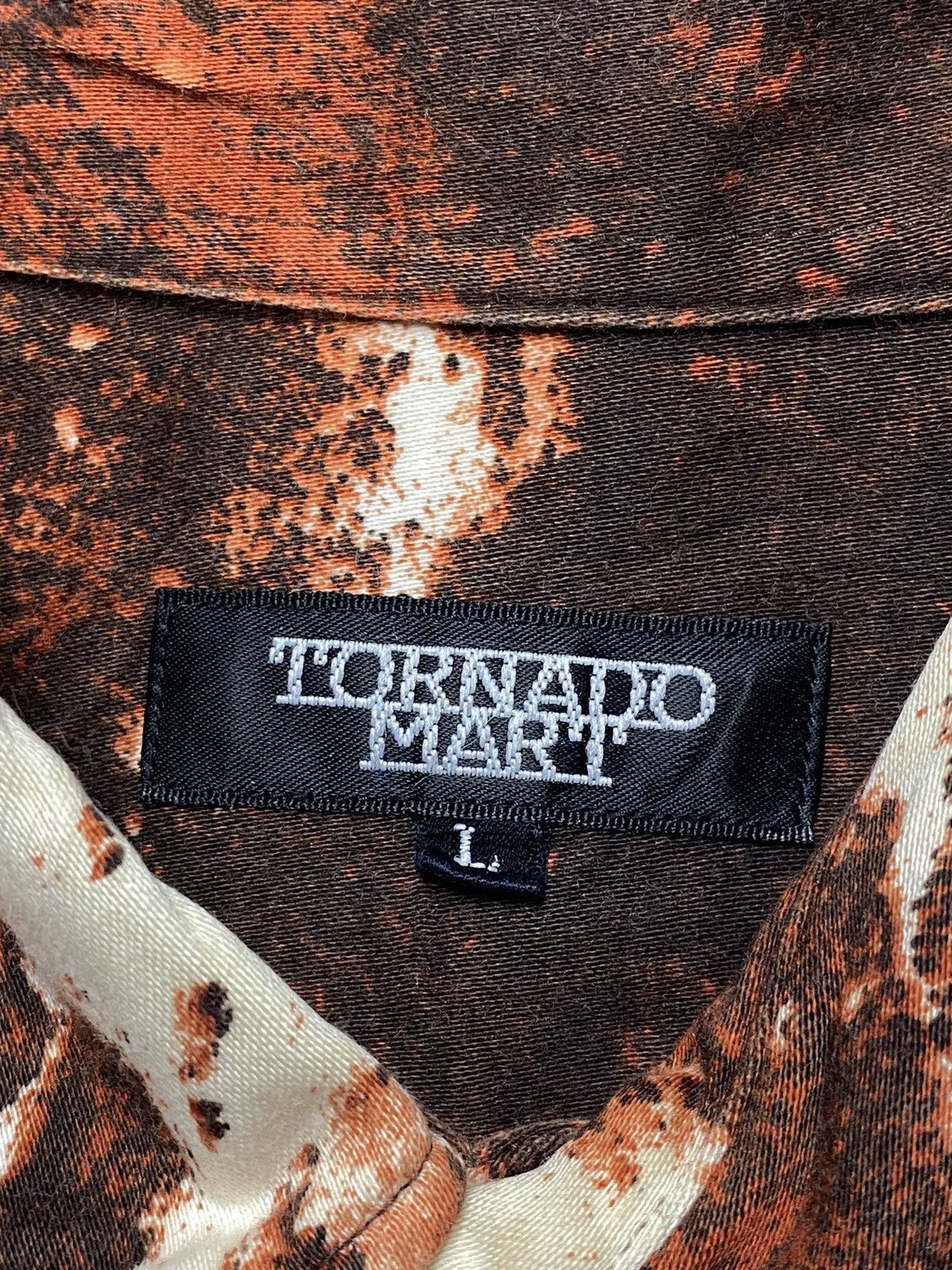 14th Addiction 2000s Tornado Mart - Burned Button Shirt Size US L / EU 52-54 / 3 - 9 Thumbnail