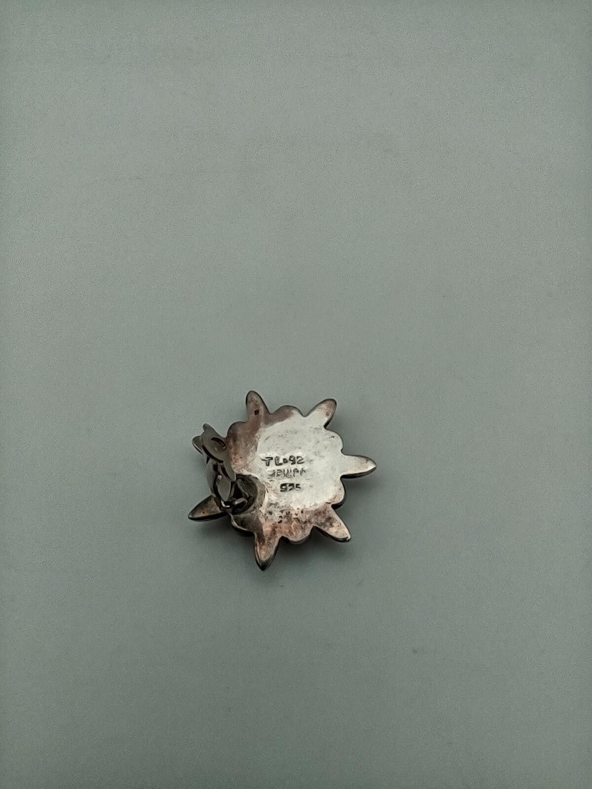 The Unbranded Brand Vintage Taxco Sterling Sunburst Earrings Black Onyx Size ONE SIZE - 3 Thumbnail