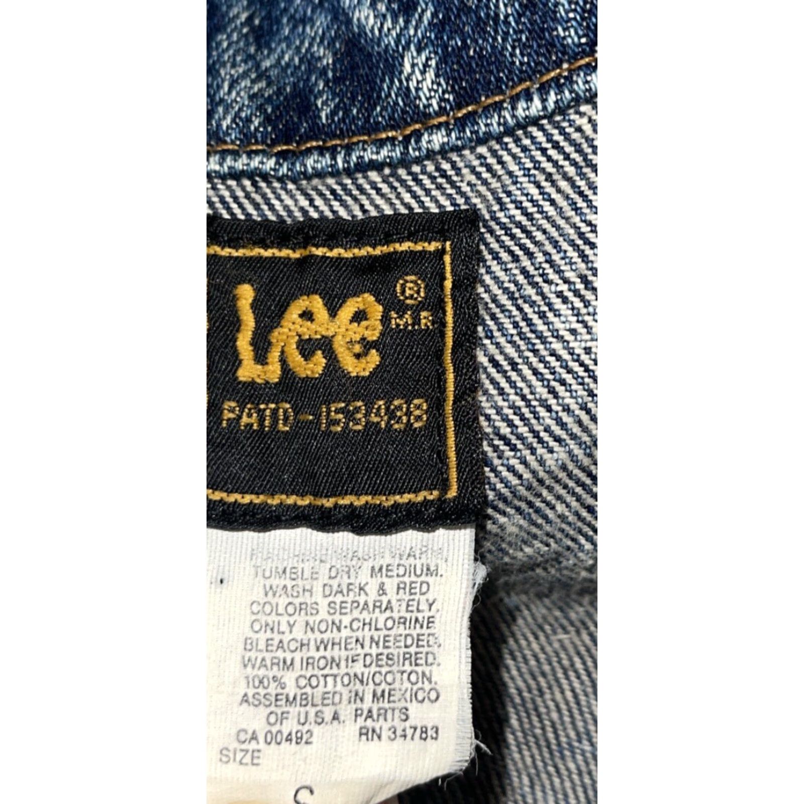 Lee VINTAGE LEE Stonewash Denim Mens Small Oversized 80s 90s Jean Jacket Size US 29 - 4 Thumbnail