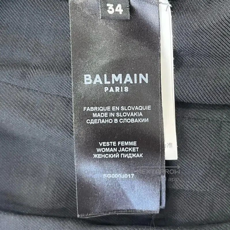 Balmain Balmain Women's Black Double-Breasted Jacket . Size S / US 4 / IT 40 - 4 Thumbnail