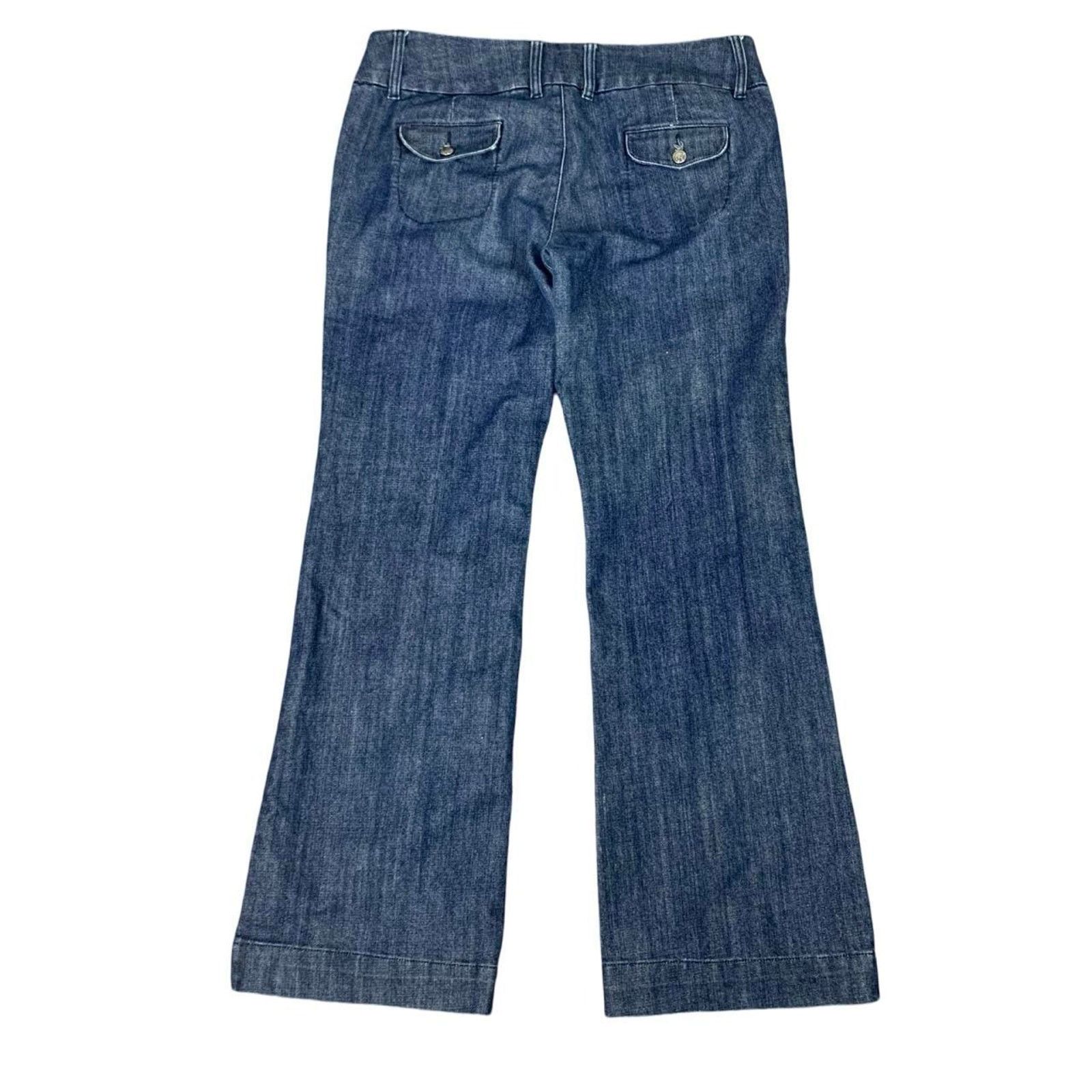 Mossimo × Vintage Vintage 90s Mossimo Low Waisted Flared Blue Jeans Size 37" - 3 Thumbnail