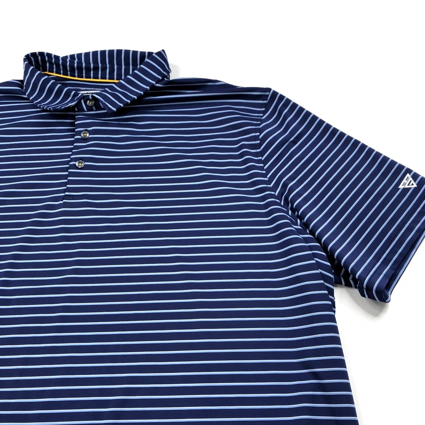 Vintage Maelreg Polo Shirt 3XL Striped Blue Nike? Size US XXL / EU 58 / 5 - 2 Thumbnail