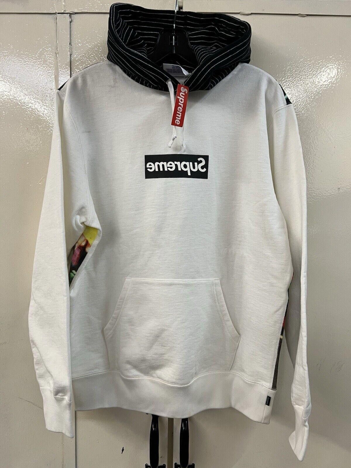 Supreme Supreme CDG Comme Des Garcons Harold Hunter Box Logo Hoodie Size US 32 / EU 48 - 2 Thumbnail