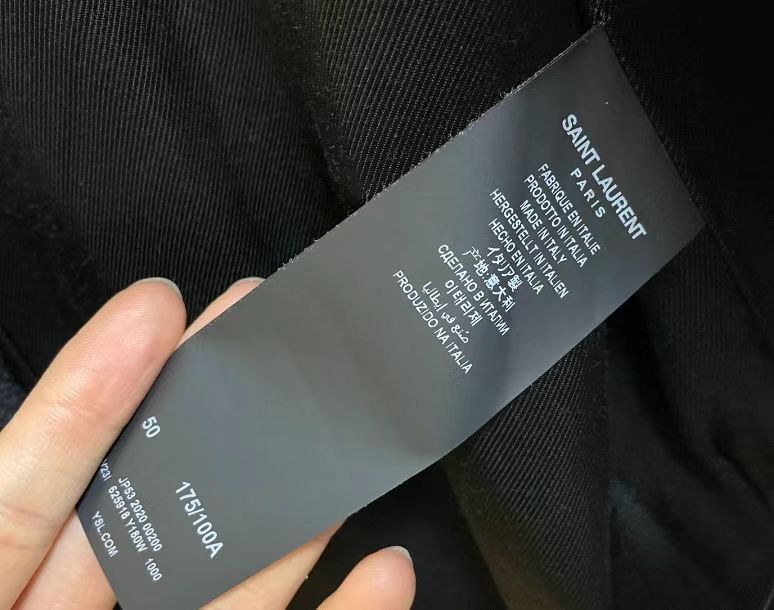 Saint Laurent Paris × Yves Saint Laurent Saint Laurent Classic Black Teddy Baseball Jac2412-Nextarrow Size US M / EU 48-50 / 2 - 4 Thumbnail