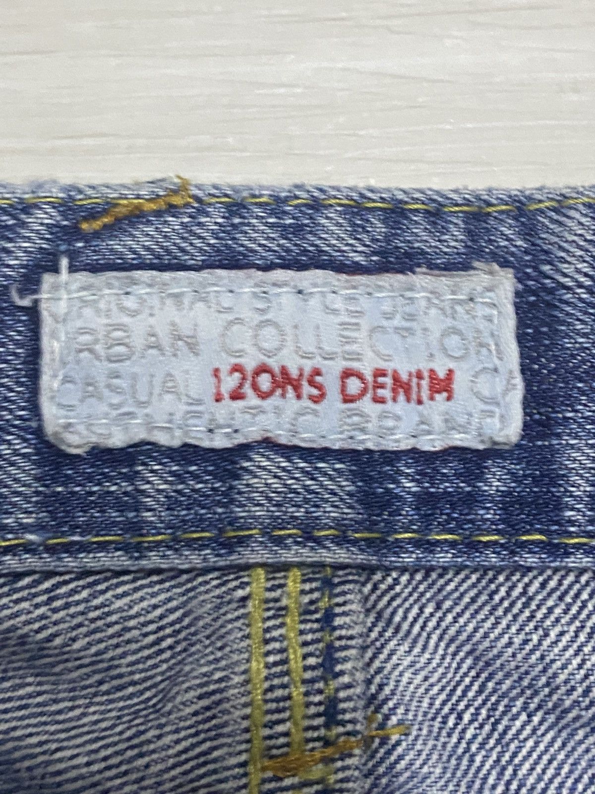 Authentic Pigment Vintage Authentic Urban Craft 12Ons Denim Cross Emroidered Size US 33 - 17 Thumbnail