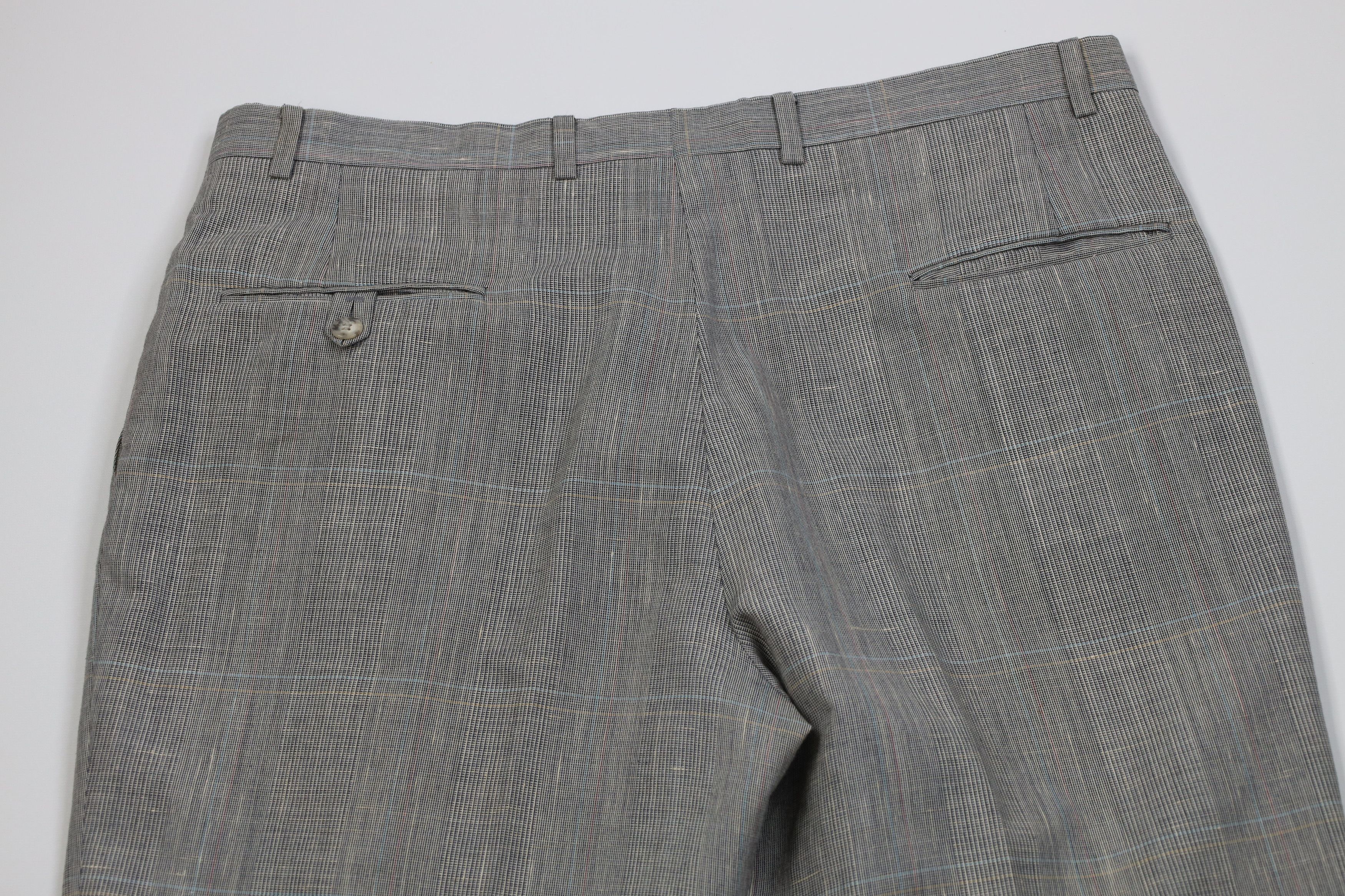 Vintage Vintage 60s 70s Houndstooth Wool Wide Leg Chino Pants USA Size US 36 / EU 52 - 9 Thumbnail