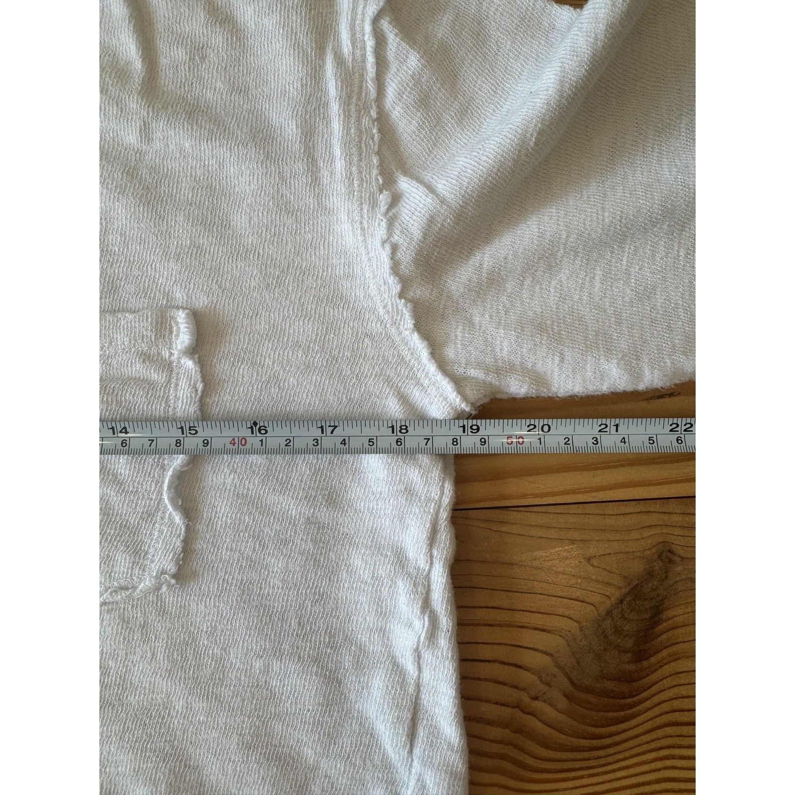 Everlane TLA Womens S White Long Sleeve Pocket Pullover Size S / US 4 / IT 40 - 5 Thumbnail