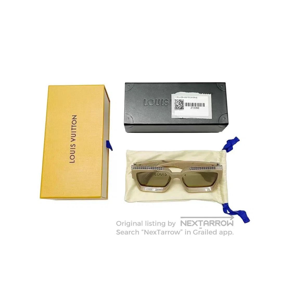 Louis Vuitton Louis Vuitton Millionaire Beige Marble Sunglasses. Size ONE SIZE - 1 Thumbnail