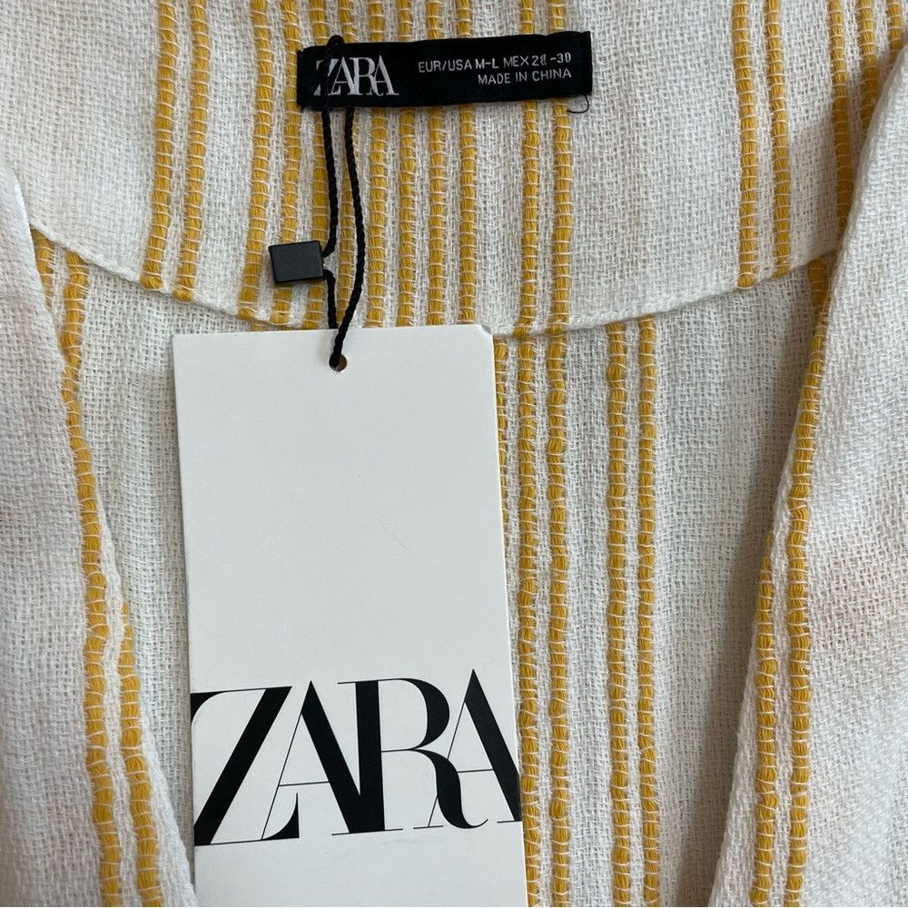 Zara NWT New ZARA Rustic Fringed Kaftan Size M-L Size M / US 6-8 / IT 42-44 - 9 Thumbnail