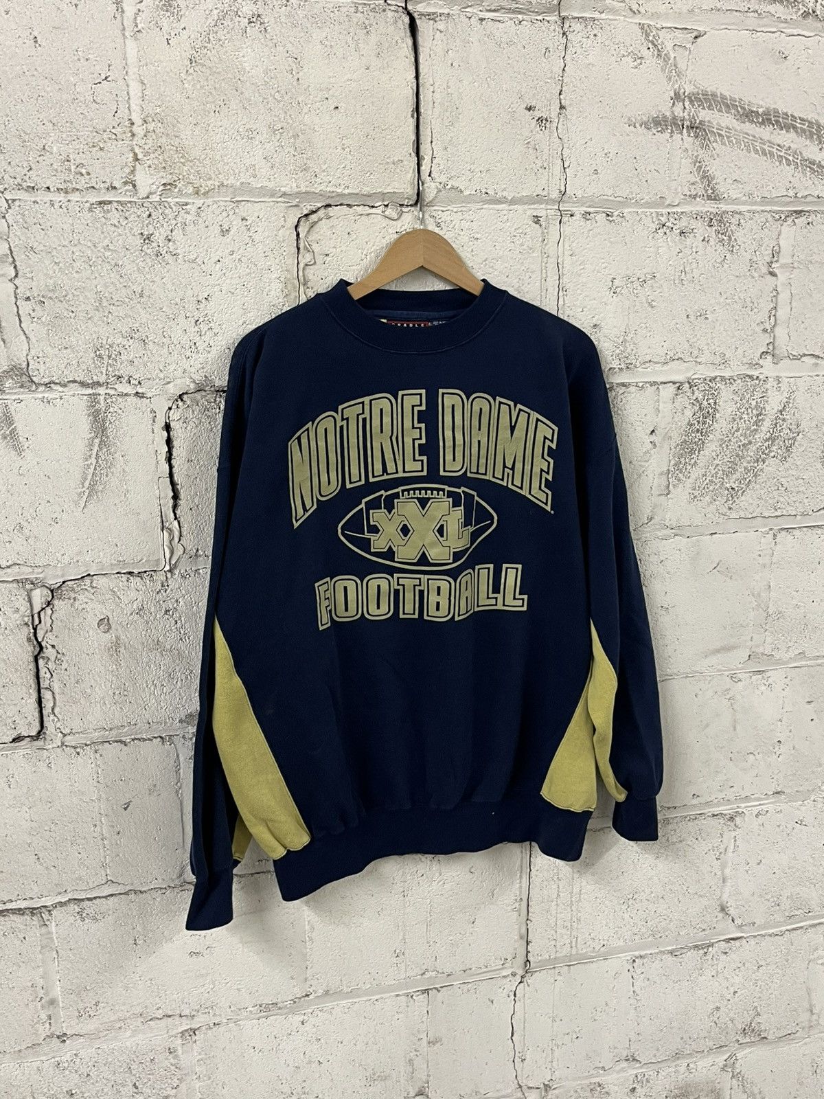 Vintage Vintage Notre dame football 90s sweatshirt sports college Size US L / EU 52-54 / 3 - 2 Thumbnail